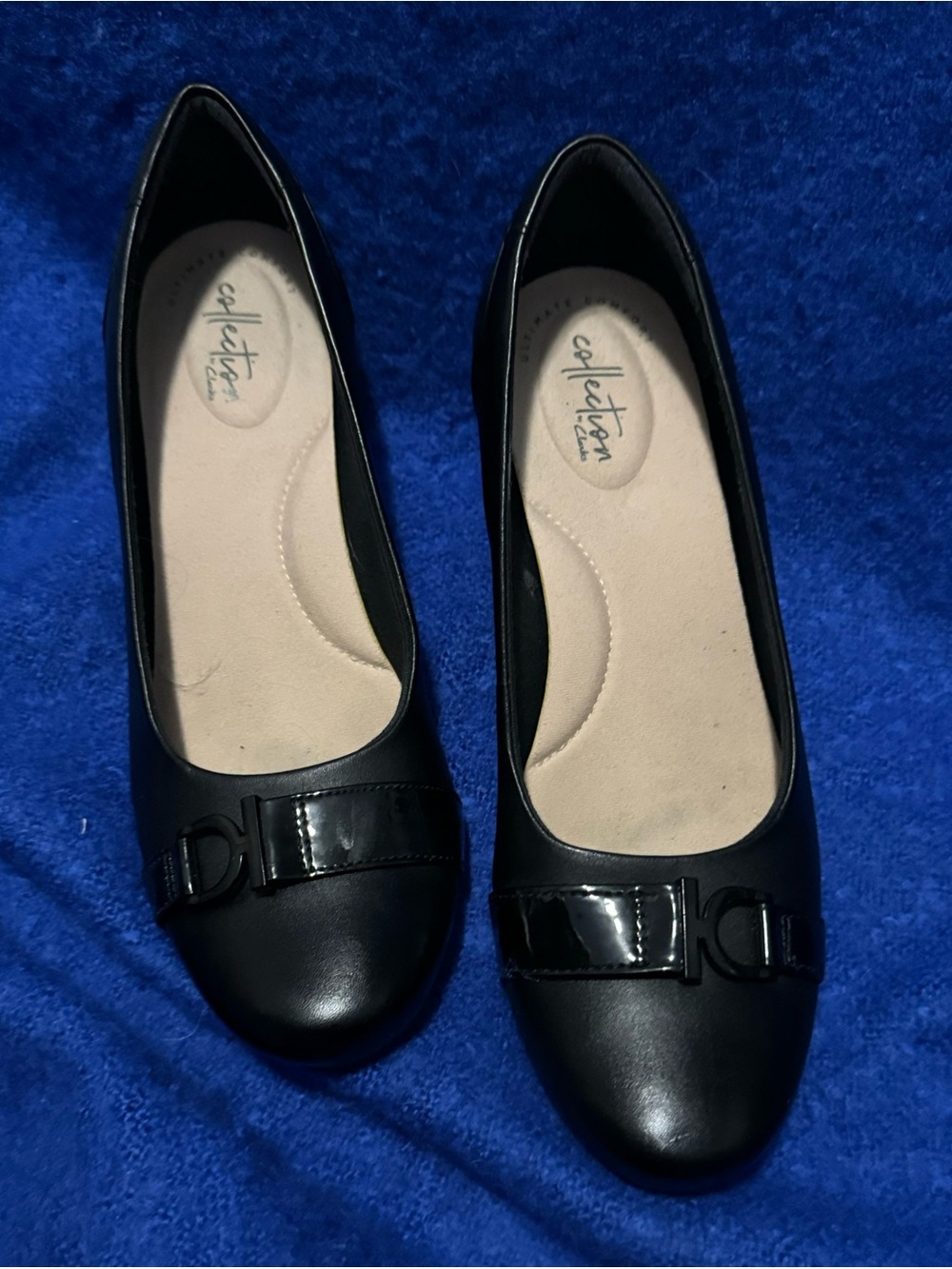 Clarks Ultimate Comfort Collection Black Wedges